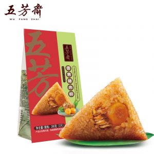 蛋黄猪肉粽ZONGZI MIT EIERGELB UND ZHUROU 200G