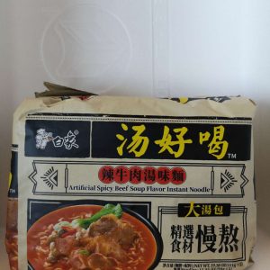 白象 辣牛肉汤味面 五连包 BX NUDELN SCHARFE RIND MULTI   5x111g