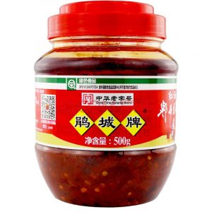 郫县豆瓣酱 鹃城 500g - BOHNENSOSSE IN ÖL 500G