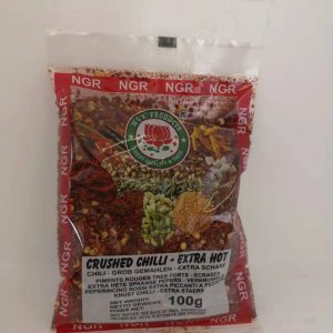 辣椒面-CHILLIES GESCHROTET EXTRA SCH 100g Ngr, Indien