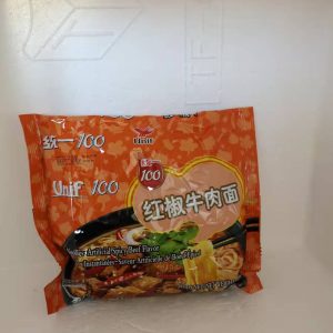 统一红椒牛肉面  INST. NUDEL WÜRZIGER RIND PK  108g