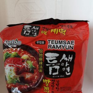 韩国极地麻辣汤面  TEUMSEA RAMYUN MULTI 5x120g