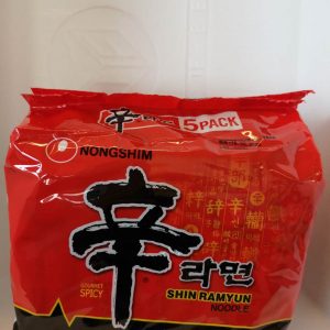 辛拉面五连包  SHIN RAMYUN, NONG SHIM 5X120G