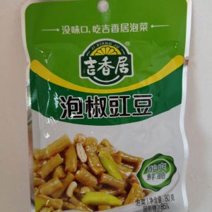 吉香居泡椒豇豆  EINGELEGTE KUHBOHNE IN PFEFFERN  80g