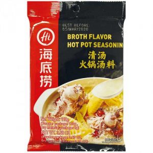 海底捞 清汤火锅汤料 110g - MIX FÜR FEUERTOPF MIT BRÜHE