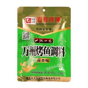 万州烤鱼调料 蒜香味WÜRZMITTEL FÜR FISCH KNOBLAUCH 180g
