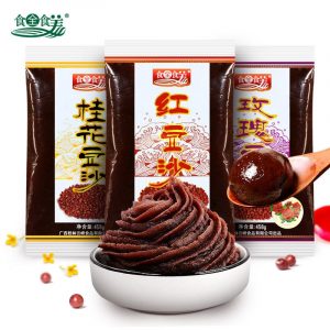 红豆沙,桂花豆沙,玫瑰豆沙 -BOHNENPASTE ROSEN/OSMANTHUS 500g