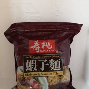 寿桃虾子面-GARNELEN EIERNUDELN DÜNN/DICK,454g