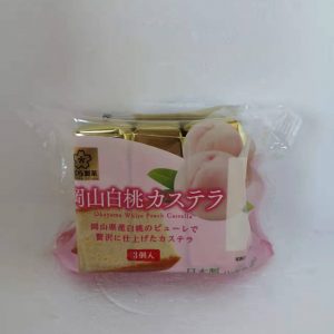 日本蛋糕 桃味  JP CASTELLA WEIßE PFIRSICH  130g