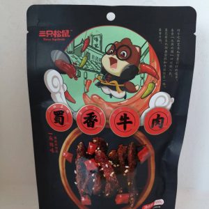 三只松鼠 蜀香牛肉 麻辣味 TS WÜRZIGERINDFLEISCH SCHARF 100g