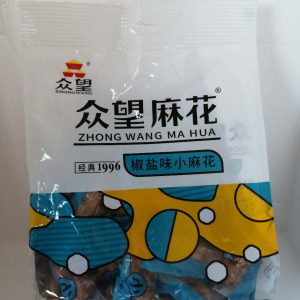 众望麻花  椒盐  ZW FRITTIERTE TEIGTWIST MIT PFEFFER 235g