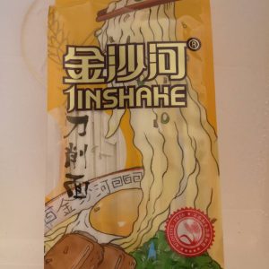 金沙河刀削面 BANDNUDELN MIT WLLENRAND 500G